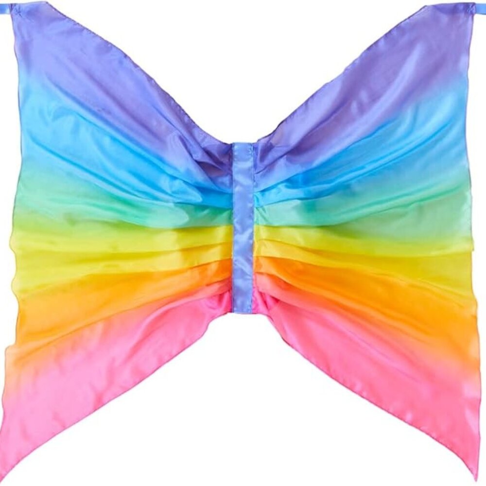 Sarah's Silks Rainbow Fairy Wings | Butterfly Costume Real Natural Silk